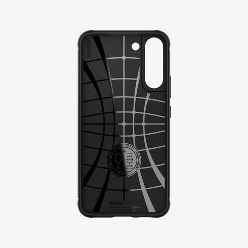 ACS03914 - Galaxy S22 Ultra 5G Case Rugged Armor in black showing the back